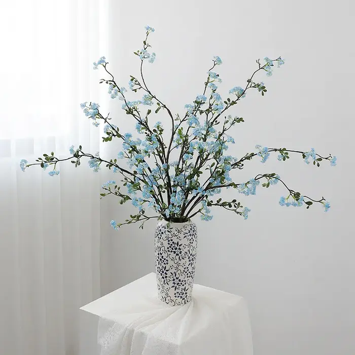 5 pièces de fleurs artificielles en soie