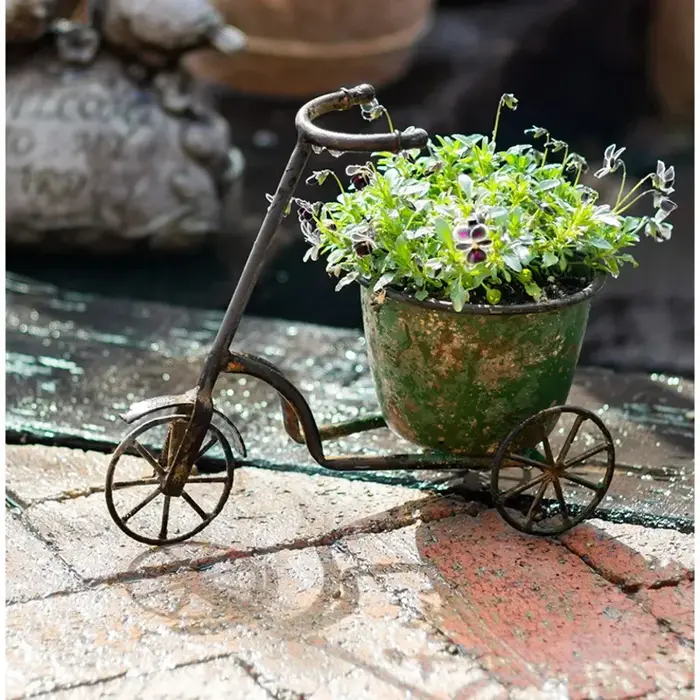 Jardinière de fleurs de vélo Vintage