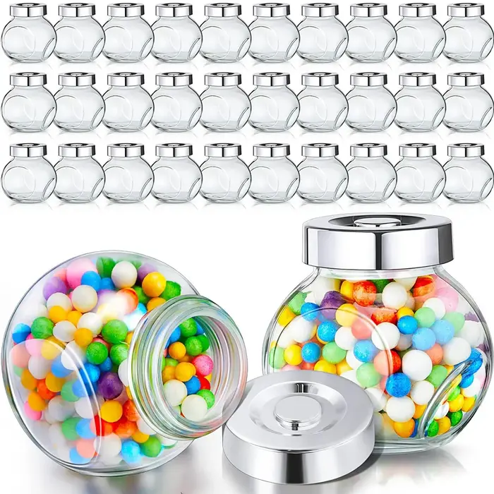 Petits Bocaux en Verre avec Légumes, Mini Bocaux à Bonbons, Minuscule Mason, Bonbons, Nombreux Cadea