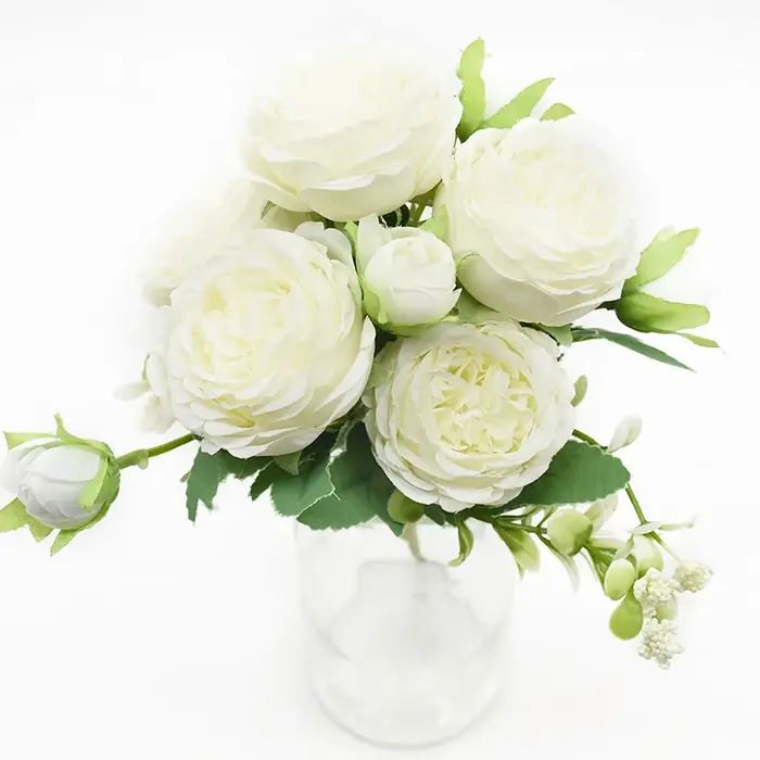 Bouquet de pivoines artificielles
