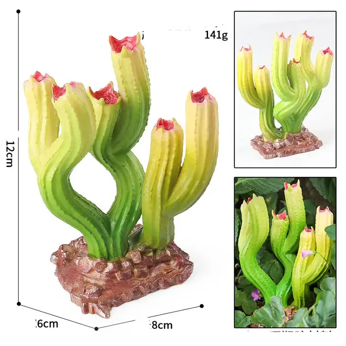 Simulation plante solide ornement champignon vénus piège à mouche Carnegiea Gigantea jardin pot de fleurs décor à la maison Miniatures