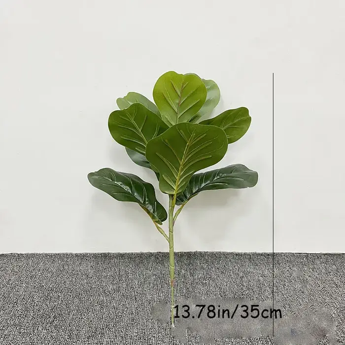 Grand Arbre Artificiel Ficus de 70 Pouces, Plantes Tropicales en Plastique, Fausses Feuilles Vertes,