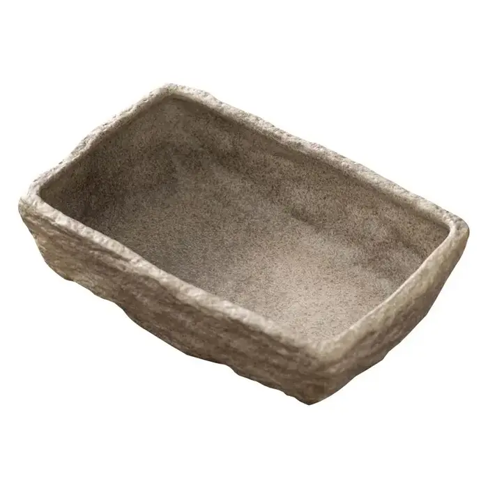 Pots hydroponiques, plantes, pots en céramique rectangulaires de luxe pour l'intérieur, culture hydroponique, pots imitation pierre, décoration intérieure