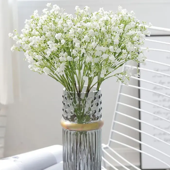 Fleur artificielle gypsophile Festival fête mariage mariée Bouquet extérieur jardin guirlande maison Vase Table à la main bricolage cadeau décor