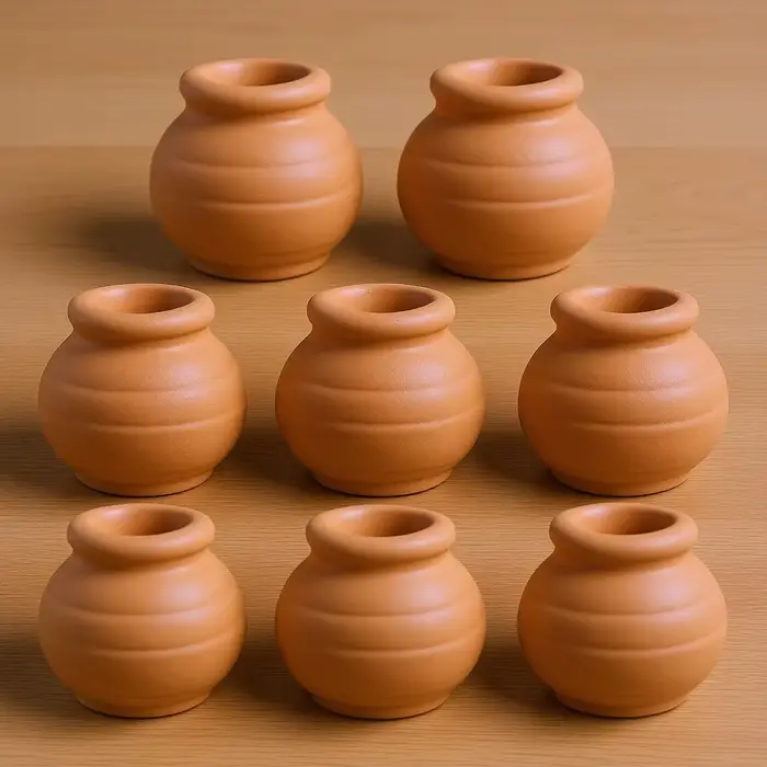 8 pots de jardin décoratifs d'extérieur, pots à cactus vides, pots à succulentes en argile orange po