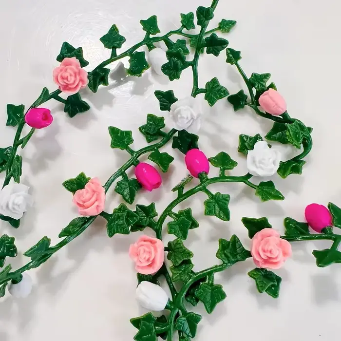 Mini-vigne de fleurs artificielles 1:12 pour maison de poupée