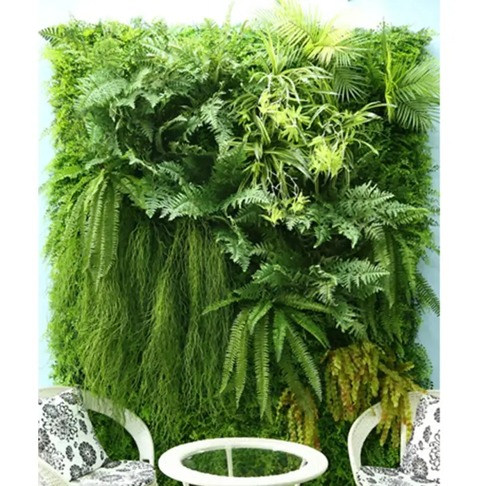 Mur de Plantes de Gazon Artificiel