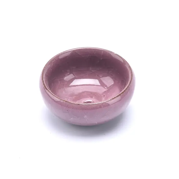 Jardinière succulente en céramique avec glaçage craquelé