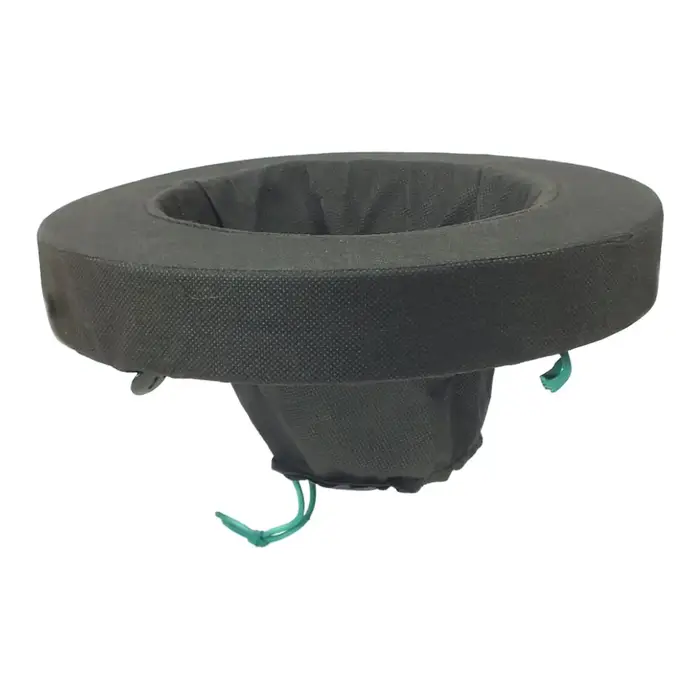Pot de plantation flottant rond de 25 cm en tissu non tissé, conteneur pour plantes d'étang, jardini