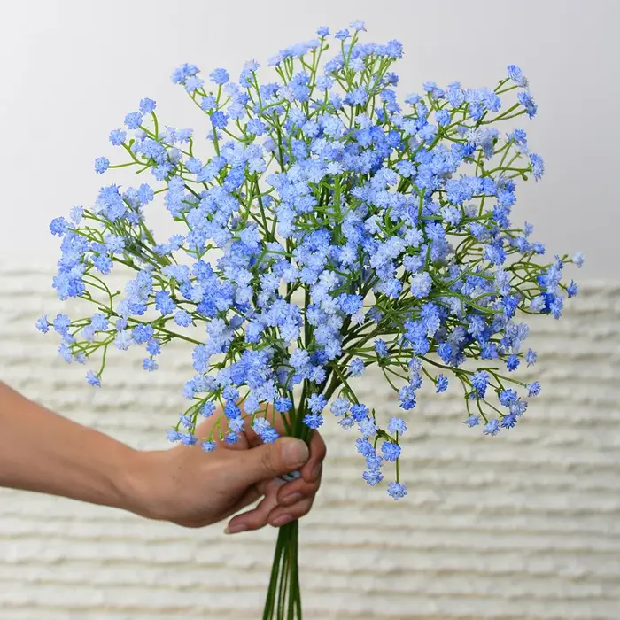 1/3 pièces blanc gypsophile fleurs artificielles mariage bricolage Bouquet décoration Arrangement en plastique fausses