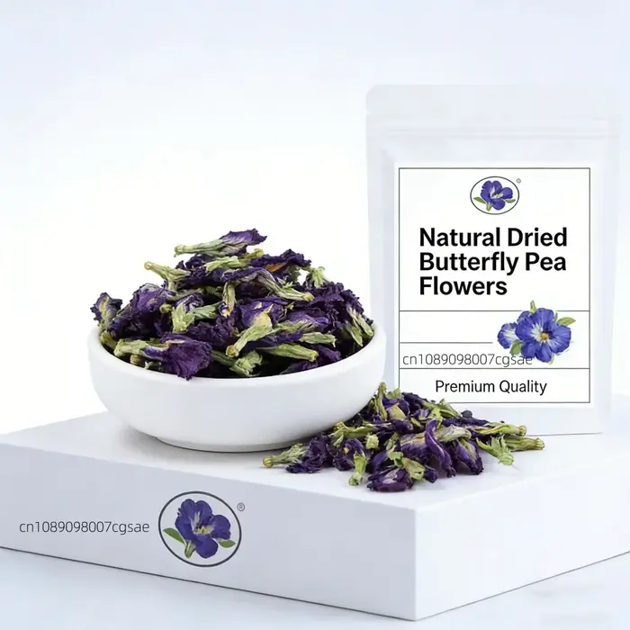Fleur de pois papillon bleue séchée de qualité supérieure - Orchidée