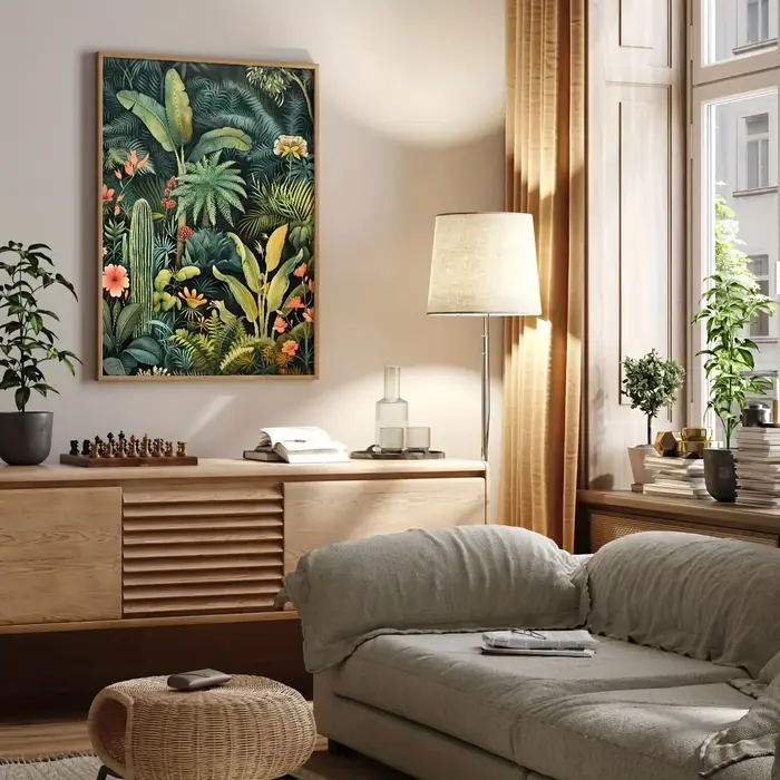Lot de 3 tableaux muraux vintage à motifs floraux