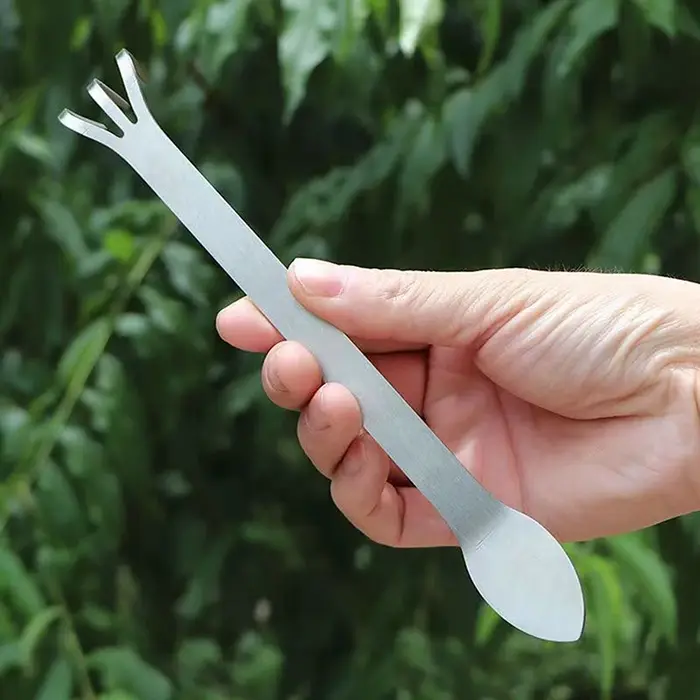 Râteau à racine en acier inoxydable