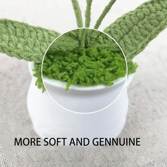 Fleur artificielle pour le bureau, le tableau de bord de la voiture, décoration, cadeaux pour femmes, fleurs pour anniversaire, Noël, fête, fleurs au crochet, bleues
