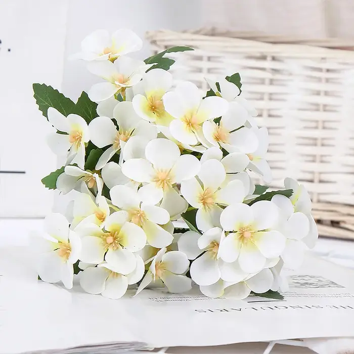 5 fourchettes FFlowers simulé crabapple fleurs fausse fleur décor de mariage