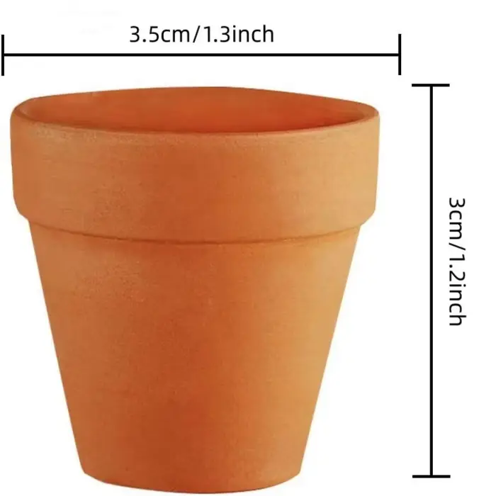 50 pièces minuscules Pots en terre cuite-1.3 pouces petits Mini