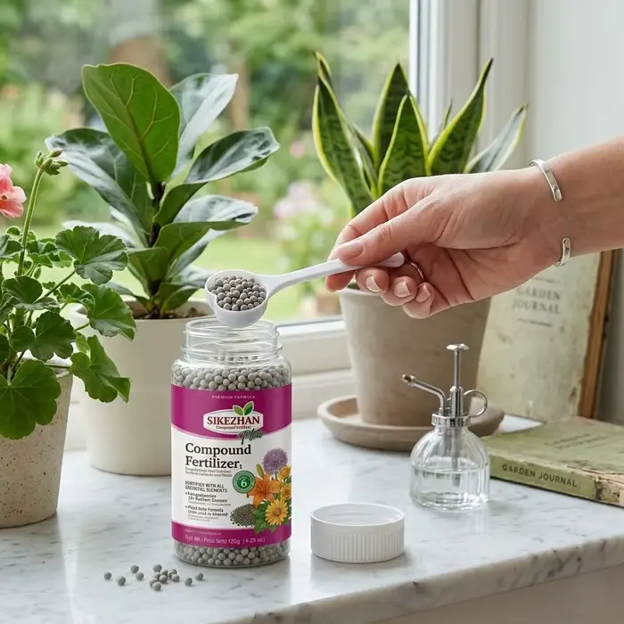 Engrais NPK Premium Tout Usage, Aliment Organique pour Plantes, Nutriments de Croissance avec Cuillère pour Jardin Domestique, Légumes, Arbres Fruitiers, Fleurs