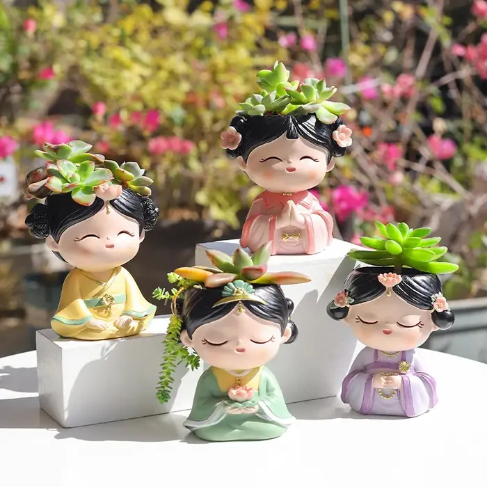 Hanfu-Pot de fleurs pour fille succulente