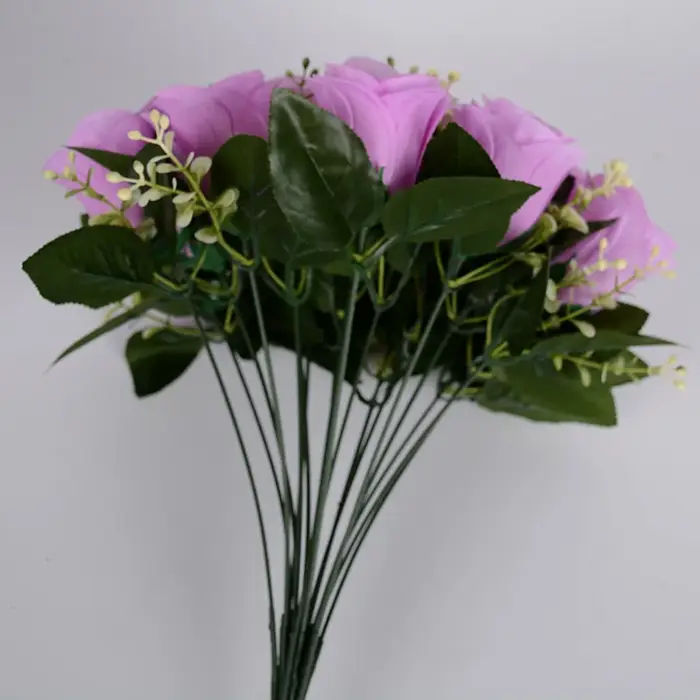 18 têtes de fleurs artificielles miniatures pour photographie