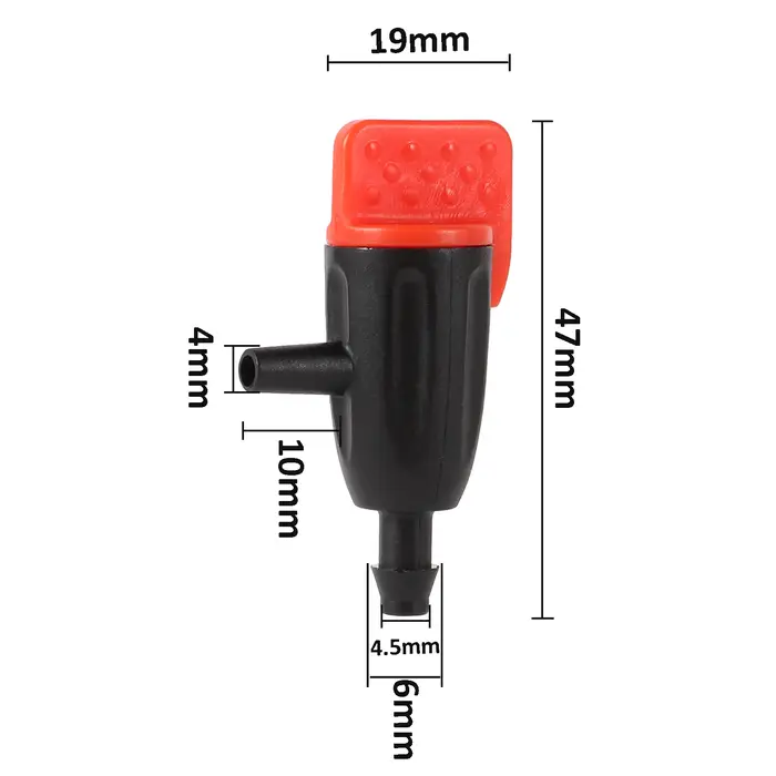 25 pièces Mini 0 ~ 40L goutteur réglable Micro goutte