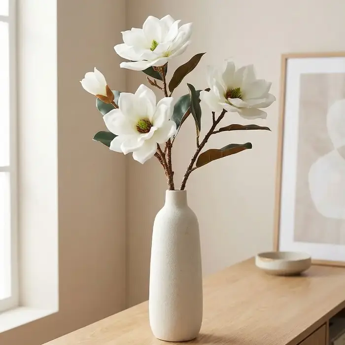 Grande fleur de magnolia artificielle
