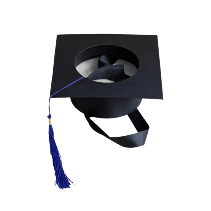 Base florale en forme de toque de graduation pour arrangements floraux, cadre de composition florale