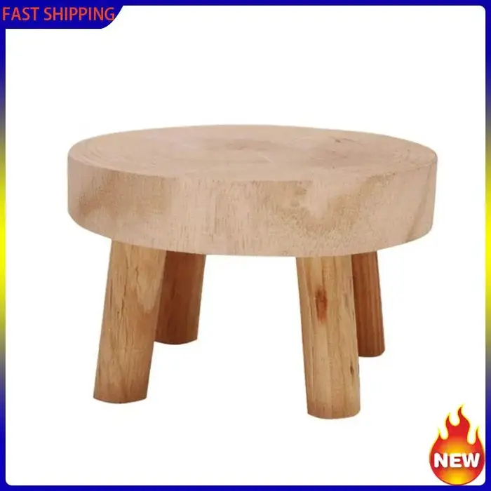 Tendance chaude-Mini tabouret en bois présentoir plante support décoratif