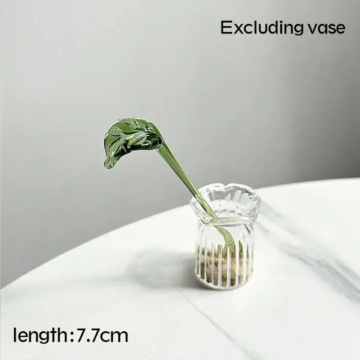 Ornement en verre de tulipe, Bouquet de fleurs simulées, série de guérison, la vie de la petite amie