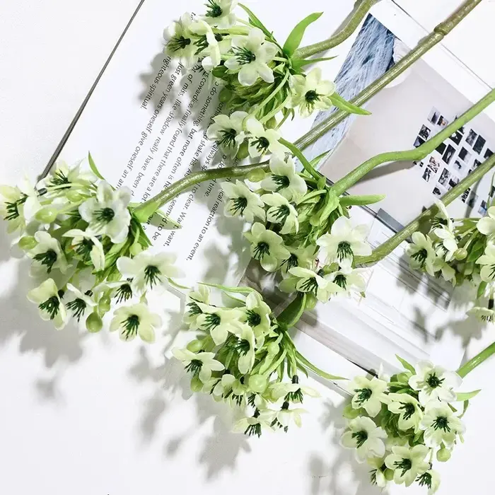 Lot de 3 fleurs artificielles Agapanthus
