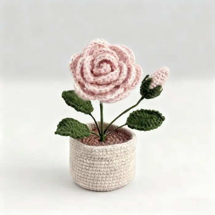Crochet en laine fait à la main
