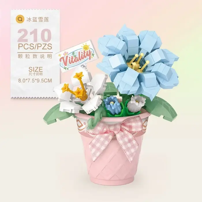 Décennie s de construction de fleurs en pot pour adultes et enfants