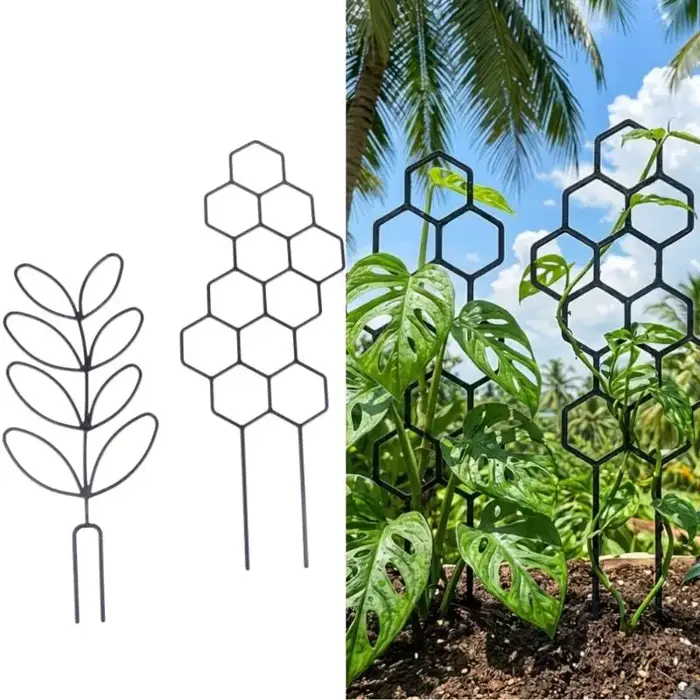 Lot de 3 Supports de Plantes d'Intérieur et d'Extérieur