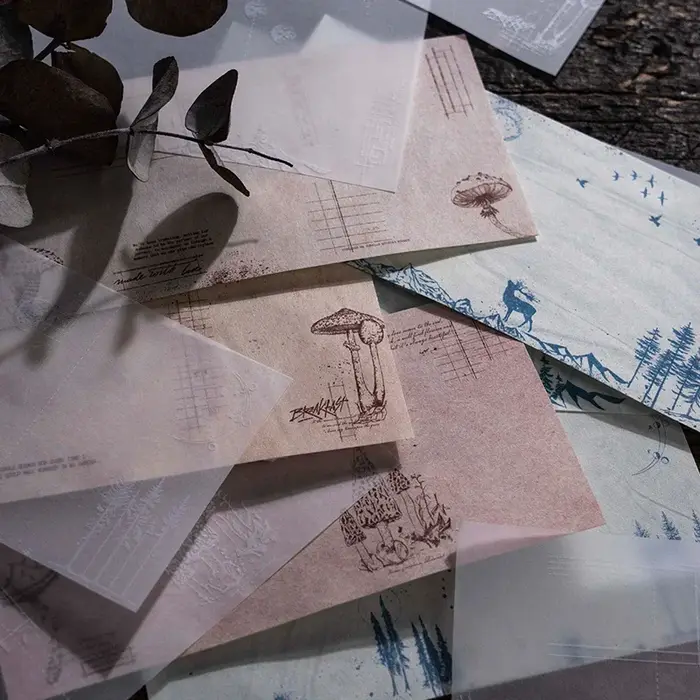 Papier double matériau pour fond d'écriture mémo