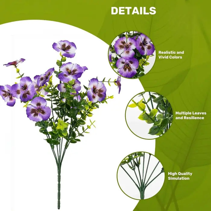 Fleurs de primula artificielles résistantes aux intempéries