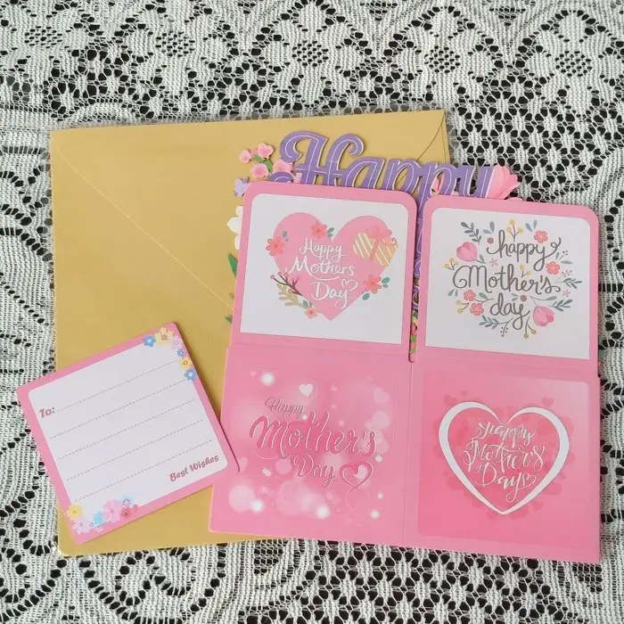Cartes de Vœux Fête des Mères Bouquet Floral