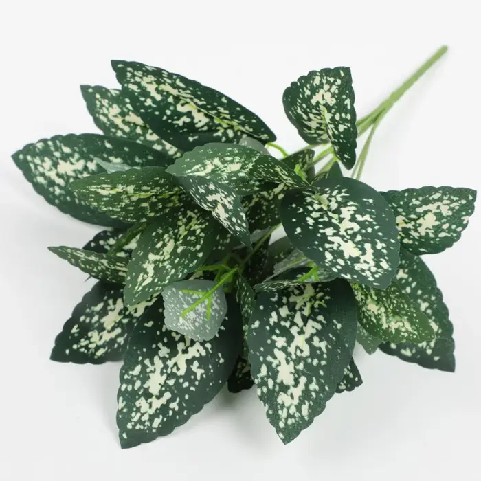 Plantes artificielles feuilles de soie écaille de tortue