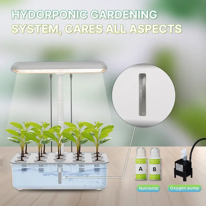 MOES Tuya Machine de croissance de plantes intelligente système de culture hydroponique de jardin synchronisation d'herbes intérieures LED poussent des lumières pour Pots de fleurs à la maison