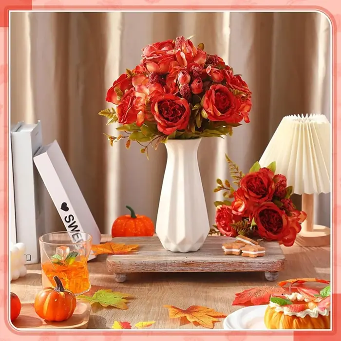 Fleurs artificielles Festival Couronne De Mariage Jardin Rose Bud Arch Faux Pivoine Bouquet Vase Chambre Décoration De La Maison En Soie Hortensia Prop