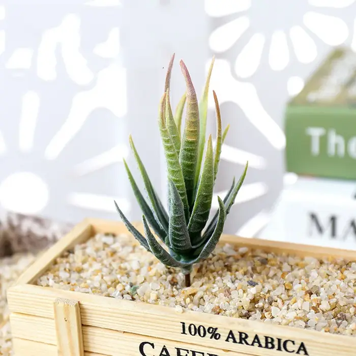 1 pièces simulé succulente faux zèbre Aloe Vera plante mur créatif bricolage accessoires fournitures fleurs artificielles décoration de la maison