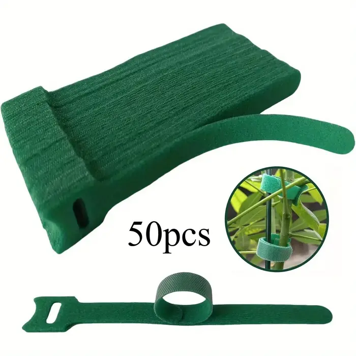 Attaches pour plantes en nylon antidérapantes réglables et réutilisables