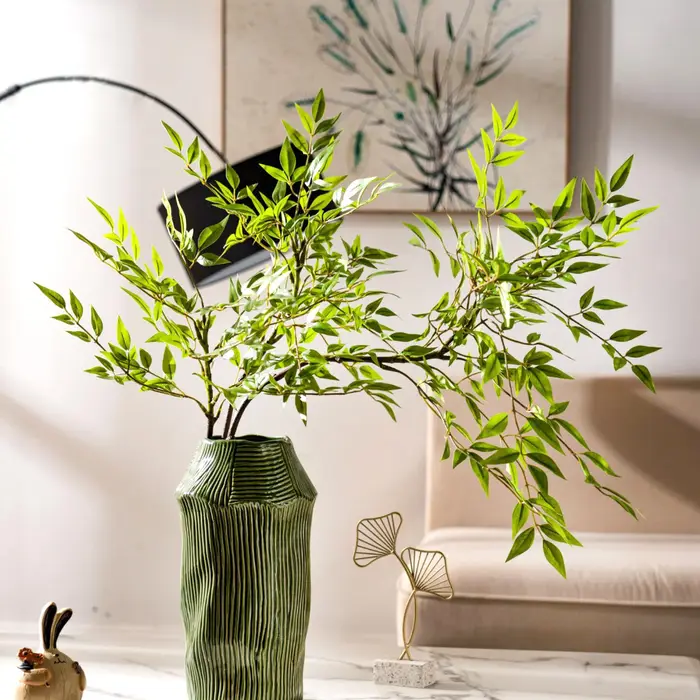 Feuilles de ficus de violon artificielles