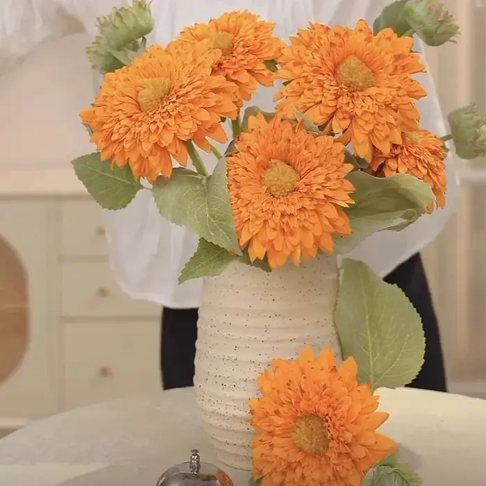 Tournesols artificiels à double pétale