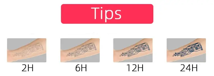 Autocollants de tatouage de jus de plantes pour femmes