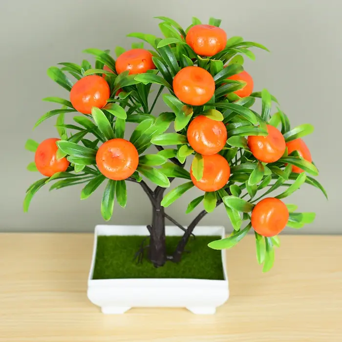 Plantes artificielles en Pot bonsaï vert petit arbre herbe