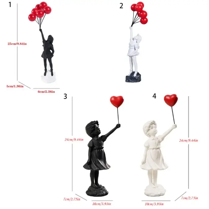Statue de lanceur de fleurs intérieure en résine