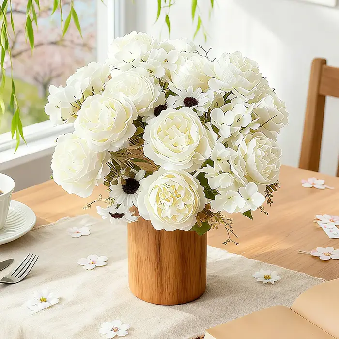 Fleurs artificielles en soie