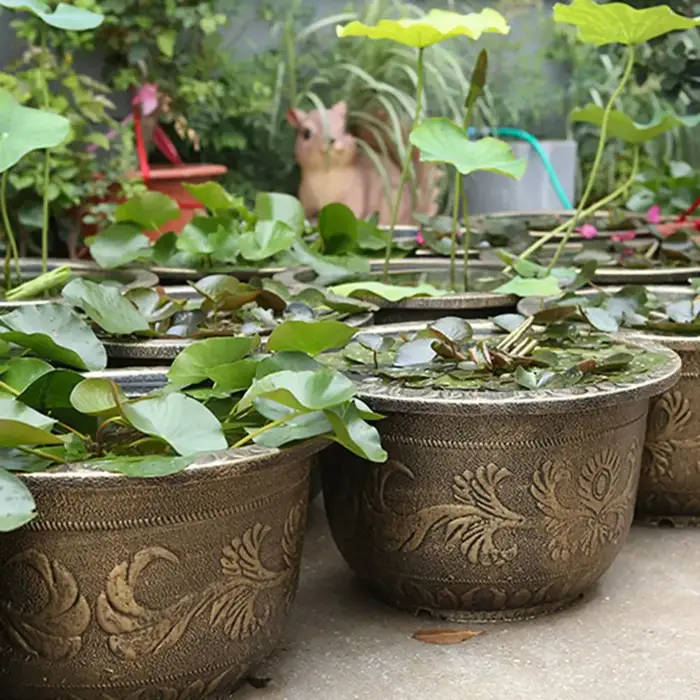 Grand Pot de fleur épais avec trou de Drainage