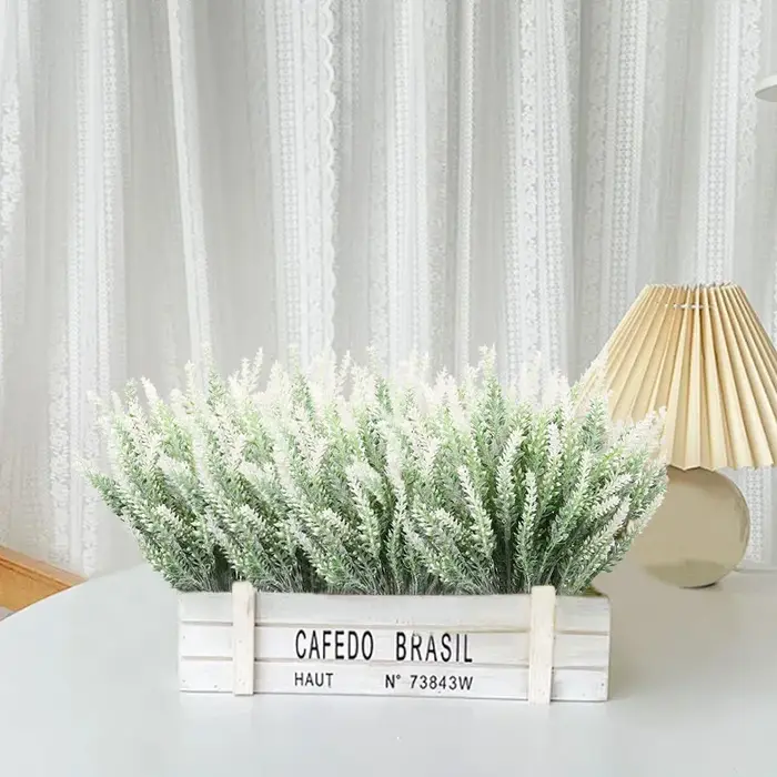 1/3/5 pièces fleur artificielle plante lavande Festival de noël mariage mariée Bouquet maison extérieure protection UV cadeau décoration