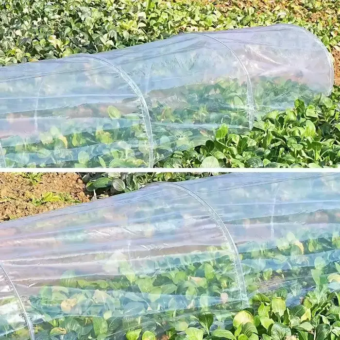 Jardin extérieur serre Tunnel ombre filet couverture Portable Cloche cerceaux