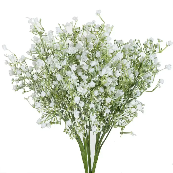 5 fourchettes fleur artificielle plante gypsophile offres spéciales mariage bouquet de mariée noël décor à la maison Vase bricolage cadeau photographie accessoire